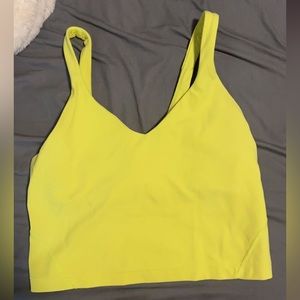 This is a Lululemon align tank in Electric Lemon